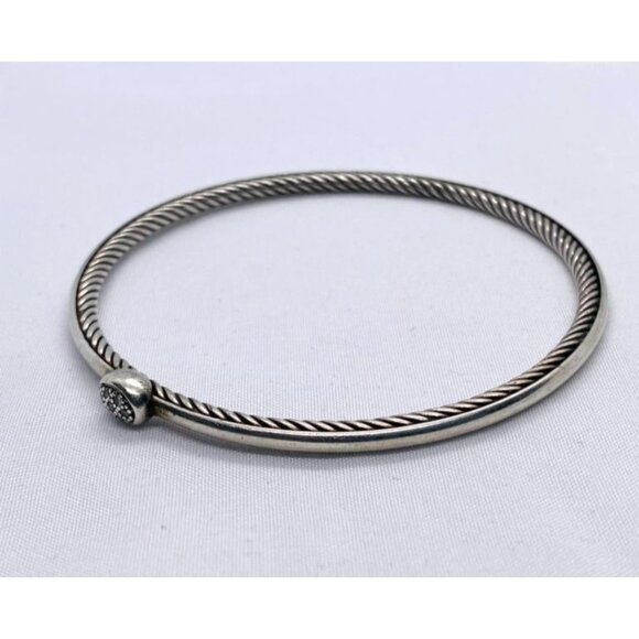 David Yurman Confetti Bangle Diamond Bangle Sterling Silver 925 - Picture 5 of 10